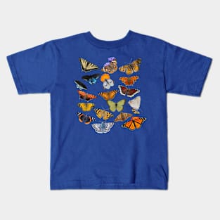 New England Butterflies Kids T-Shirt